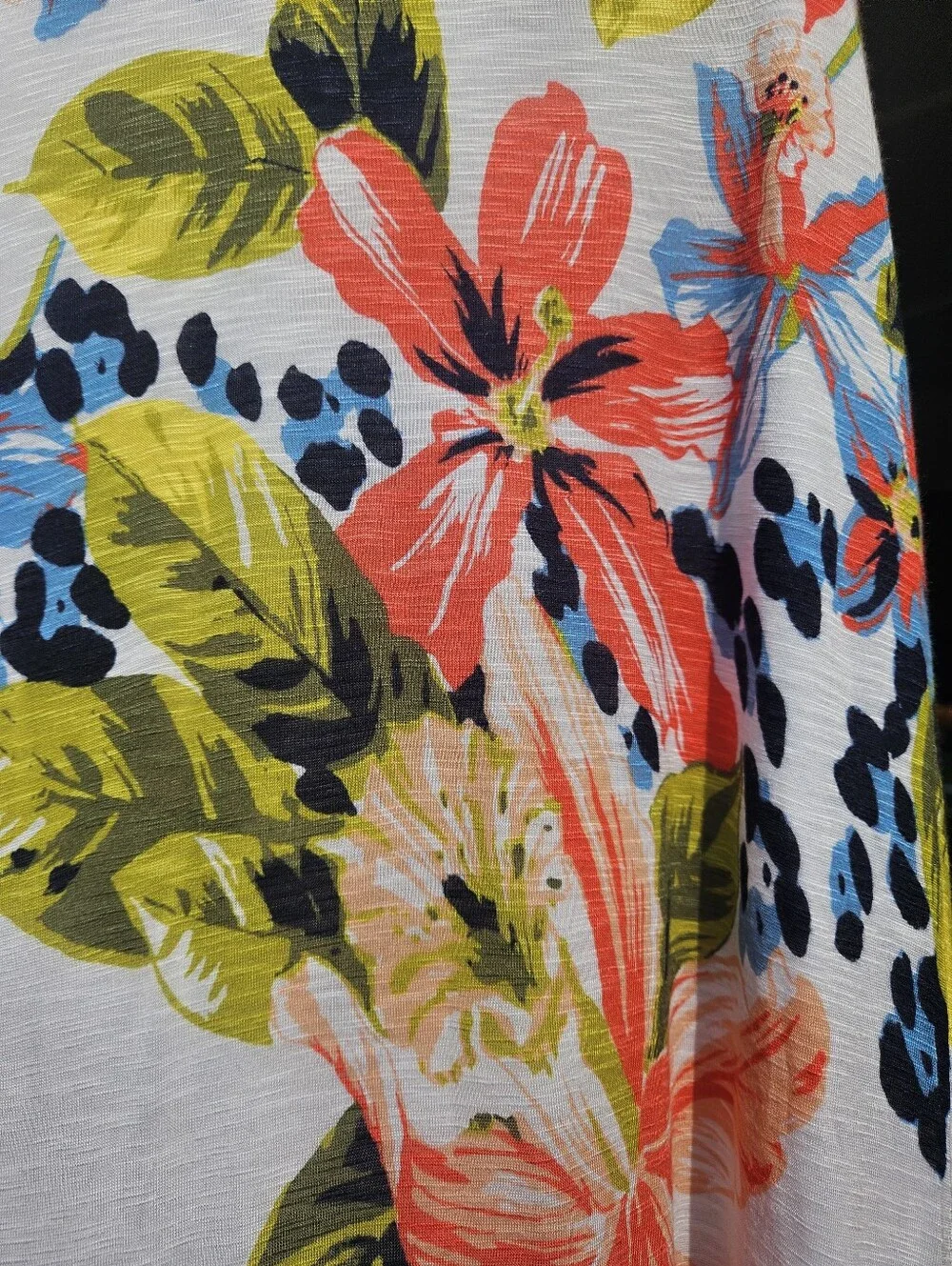 Tommy Bahama Floral Print Maxi Skirt with Drawstring Waist - White Multi 40in